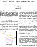 Cover page: A 16 MeV/nucleon cocktail for heavy ion testing