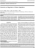 Cover page: Caveolins as regulators of stress adaptation