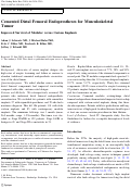 Cover page: Cemented Distal Femoral Endoprostheses for Musculoskeletal Tumor: Improved Survival of Modular versus Custom Implants