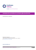 Cover page: Cyclodestructive procedures for refractory glaucoma