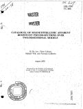 Cover page: CATALOGUE OF MAGNETOTELLURIC APPARENT RESISTIVITY PSEUDO-SECTIONS OVER TWO-DIMENSIONAL MODELS