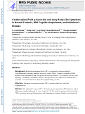 Cover page: Cerebrospinal Fluid α-Synuclein and Lewy Body-Like Symptoms in Normal Controls, Mild Cognitive Impairment, and Alzheimer's Disease