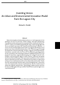 Cover page: Inventing Venice:An Urban and Environmental Innovation Model from the Lagoon City