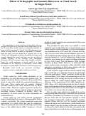 Cover page: Effects of Orthographic and Semantic Distractors on Visual Search for Single Words