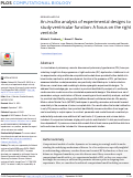 Cover page: An in-silico analysis of experimental designs to study ventricular function: A focus on the right ventricle