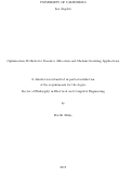 Cover page: Optimization Methods for Resource Allocation and Machine Learning Applications