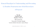 Cover page: A Proposed General Solution for Li Dendrite Penetration into Solid Electrolytes