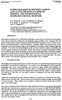 Cover page: Intercomparisons between passive and active microwave remote sensing, and hydrological modeling for soil moisture