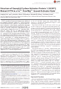 Cover page: Structure of Guanylyl Cyclase Activator Protein 1 (GCAP1) Mutant V77E in a Ca2+-free/Mg2+-bound Activator State*