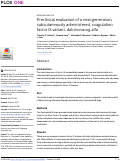 Cover page: Preclinical evaluation of a next-generation, subcutaneously administered, coagulation factor IX variant, dalcinonacog alfa