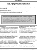 Cover page: Sulfur Mustard Exposure from Dredged Artillery Shell in a Commercial Clammer