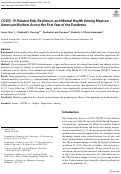 Cover page: COVID-19-Related Risk, Resilience, and Mental Health Among Mexican American Mothers Across the First Year of the Pandemic.