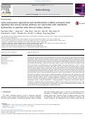 Cover page: Gene and protein expressions and metabolomics exhibit activated redox signaling and wnt/β-catenin pathway are associated with metabolite dysfunction in patients with chronic kidney disease