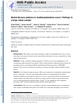 Cover page: Dental disease patterns in methamphetamine users Findings in a large urban sample