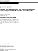 Cover page: Erratum to: Cuckoldry rates in the Molly Miller (Scartella cristata; Blenniidae), a hole-nesting marine fish with alternative reproductive tactics