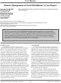 Cover page: Remote Management of Atrial Fibrillation: A Case Report