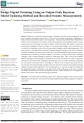 Cover page: Bridge Digital Twinning Using an Output-Only Bayesian Model Updating Method and Recorded Seismic Measurements