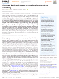 Cover page: Observed declines in upper ocean phosphate-to-nitrate availability.