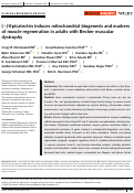 Cover page: (-)-Epicatechin induces mitochondrial biogenesis and markers of muscle regeneration in adults with Becker muscular dystrophy.