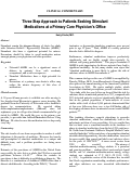 Cover page: Three Step Approach to Patients Seeking Stimulant  Medications at a Primary Care Physician’s Office