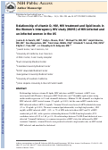 Cover page: Relationship of Vitamin D, HIV, HIV Treatment, and Lipid Levels in the Women’s Interagency HIV Study of HIV-Infected and Uninfected Women in the United States