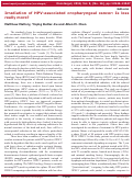 Cover page: Irradiation of HPV-associated oropharyngeal cancer: Is less really more?