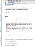 Cover page: John Henryism, socioeconomic position, and blood pressure in a multi-ethnic urban community.