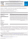 Cover page: Analysis of middle-censored data with exponential lifetime distributions