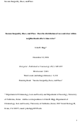 Cover page: Income Inequality, Race, and Place:&nbsp; Does the Distribution of Race and Class within Neighborhoods affect Crime Rates?