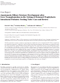 Cover page: Anastomotic Biliary Stricture Development after Liver Transplantation in the Setting of Retained Prophylactic Intraductal Pediatric Feeding Tube: Case and Review.