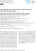 Cover page: Quantifying the range of the dust direct radiative effect due to source mineralogy uncertainty