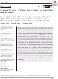 Cover page: Assessing the impact of China's timber industry on Congo Basin land use change