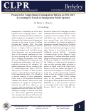 Cover page of Prospects for Comprehensive Immigration Reform in 2012-2013: Accounting for Trends in Immigration Public Opinion