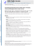 Cover page: Frontotemporal Dementia and Psychiatric Illness: Emerging Clinical and Biological Links in Gene Carriers