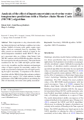 Cover page: Analysis of the effect of inputs uncertainty on riverine water temperature predictions with a Markov chain Monte Carlo (MCMC) algorithm