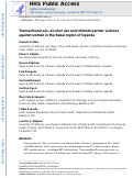 Cover page: Transactional Sex, Alcohol Use and Intimate Partner Violence Against Women in the Rakai Region of Uganda