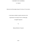 Cover page: Behavioral and Psychophysiological Correlates of Conversation