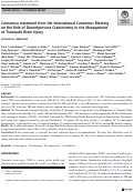 Cover page: Consensus statement from the International Consensus Meeting on the Role of Decompressive Craniectomy in the Management of Traumatic Brain Injury