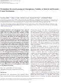 Cover page: Probabilistic Reversal Learning in Schizophrenia: Stability of Deficits and Potential Causal Mechanisms