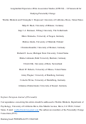 Cover page: Longitudinal Experience‐Wide Association Studies—A Framework for Studying Personality Change