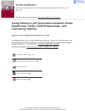 Cover page: Young Fathers in Jail: Associations between Father Experiences, Father–Child Relationships, and Community Stability