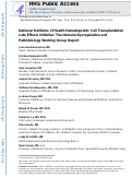 Cover page: National Institutes of Health Hematopoietic Cell Transplantation Late Effects Initiative: The Immune Dysregulation and Pathobiology Working Group Report