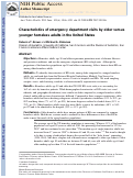 Cover page: Characteristics of emergency department visits by older versus younger homeless adults in the United States.