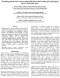 Cover page: Classifying patients and controls using multi-dimensional scaling and exploring the metric of semantic space