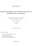 Cover page: Engineering Magnetic and Topological Properties in Epitaxial Heusler Compounds