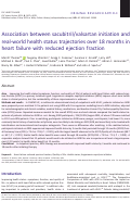 Cover page: Association between sacubitril/valsartan initiation and real‐world health status trajectories over 18 months in heart failure with reduced ejection fraction