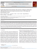 Cover page: Augmenting family based treatment with emotion coaching for adolescents with anorexia nervosa and atypical anorexia nervosa: Trial design and methodological report.