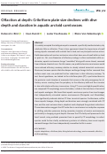 Cover page: Olfaction at depth: Cribriform plate size declines with dive depth and duration in aquatic arctoid carnivorans