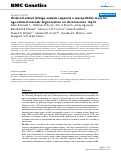 Cover page: Ordered subset linkage analysis supports a susceptibility locus for age-related macular degeneration on chromosome 16p12