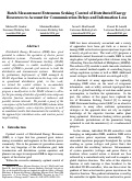 Cover page: Batch Measurement Extremum Seeking Control of Distributed Energy Resources to Account for Communication Delays and Information Loss